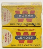 2 Collector Boxes Of Winchester Leader .22 LR