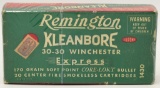 Collectors Box of 20 Rds Remington .30-30 Win
