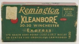 Collector Box Of Remington .30-30 Winchester