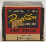 Collector Box Of 25 Rds Revelation 410 Ga