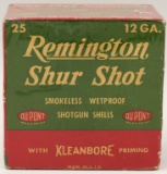 Collectors Box of 25 Rds Remington Shur-Shot 12 Ga