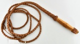12 Ft Long Wood Handle Leather Bull Whip