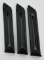 (3) Ruger Mark III .22 10 rd Factory Mags w/red
