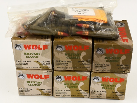 200 Rounds Of Wolf Military Classic 5.45x39mm
