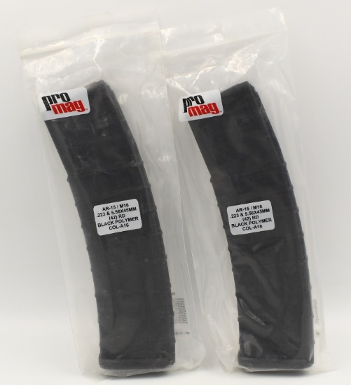 2 NIP ProMag AR-15 .223 Rem/5.56 42 Rd Magazines