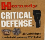 25 Rounds Of Hornady Critical Defense .38 Special