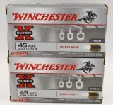 100 Rounds Of Winchester WinClean .45 ACP Ammo