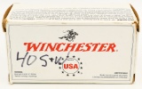 100 Rounds Winchester USA .40 S&W Ammunition
