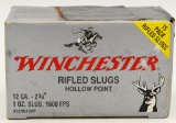 15 Rounds Of Winchester 12 Ga Rifled Slugs