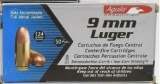 50 Rounds Of Aguila 9mm Luger Ammunition