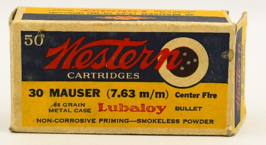 50 Rounds Of Western .30 Mauser Ammunition