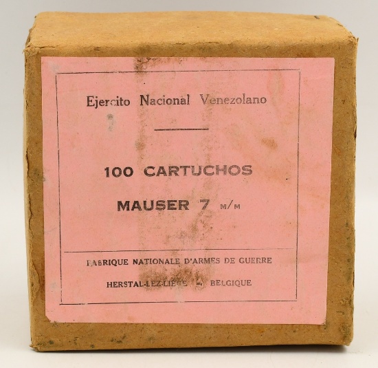 100 Rounds Of Ejercito Nacional 7mm Mauser Ammo