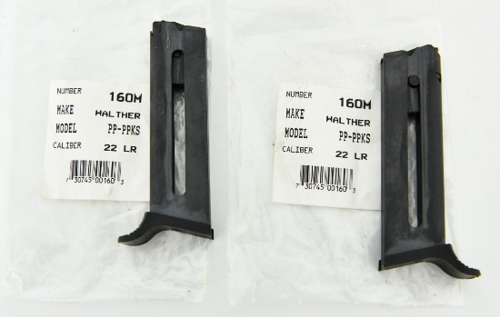 2 Walther PP-PPKS .22 LR 10 Rd Magazines