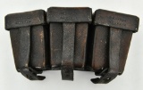 German WWII K98 Leather Ammo Pouch Set