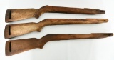 Lot of 3 Replacement M1 Carbine Wood Stocks