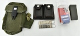 US Marked Magazine Pouch & 2 Mag Leather Pouch