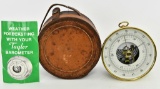 Vintage Taylor Made Brass Compensated Barometer