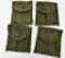 (4) U.S. Pocket, Cartridge Caliber 30 M1 Pouches