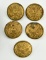 5 U.S Army Waterbury Scovill MFG Co. 1” buttons