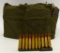 120 Round Bandolier Of .30 Carb Ammo On Clips