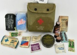 WWII Military Issue Jungle First Aid Kit & Pouch
