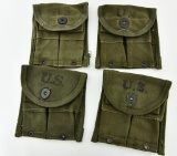 (4) U.S. Pocket, Cartridge Caliber 30 M1 Pouches