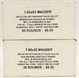 40 Rounds Of 7.65x53 Mauser Ammunition