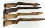 Lot of 4 M1 Carbine Wood Stocks For Repairs