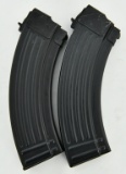 Lot of Two 30 Round Metal AK-47 Magazines