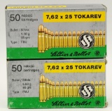 84 Rounds of Sellier & Bellot 7.62x25 Tokarev