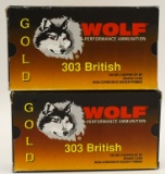 40 Rounds of Wolf Gold .303 British Ammunition