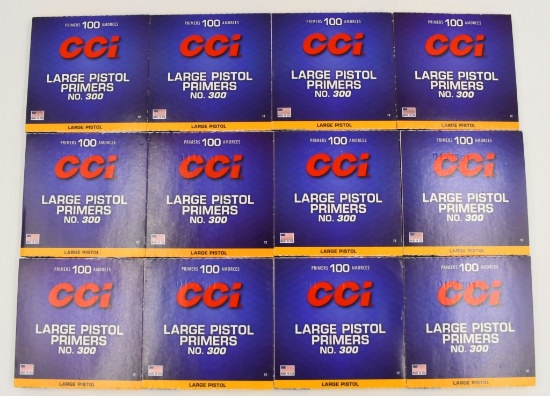 1200 Count Of CCI Large Pistol Primers #300