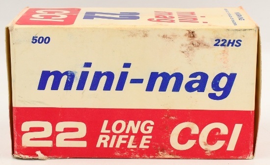 500 Rounds Of CCI Mini Mag .22 LR Ammunition