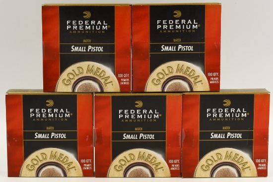 500 Count Of Federal Match Small Pistol Primers