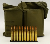 100 Round Bandolier Of 5.56mm Ammunition