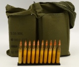 100 Round Bandolier Of 5.56mm Ammunition