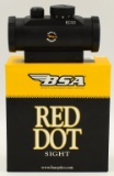 BSA Red Dot Sight 30mm Tube 1x 5 MOA Dot Scope