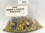 Approx 500 Count Of Empty 9mm Brass Casings