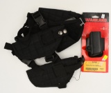 Unmarked Dual Pistol Shoulder Holster & Mag Pouch