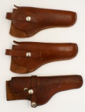 3 Various Size Right Handed Leather Hunter