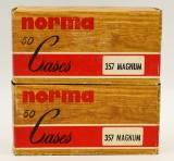 100 Rounds Of Norma .357 Magnum Ammunition