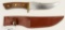 Stainless Steel Fixed Blade Knife With Leather