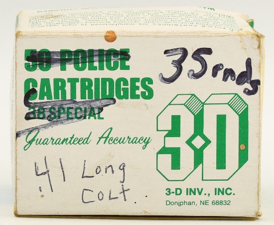 35 Rounds Of Various .41 Long Colt Ammunition