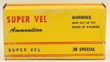 50 Rounds Of Super Vel .38 Special Ammunition