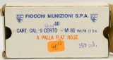 50 Rounds Of Fiocchi 9 Corto (.380 ACP) Ammunition