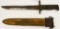 WWI US SA Military 1913 Bayonet With Scabbard