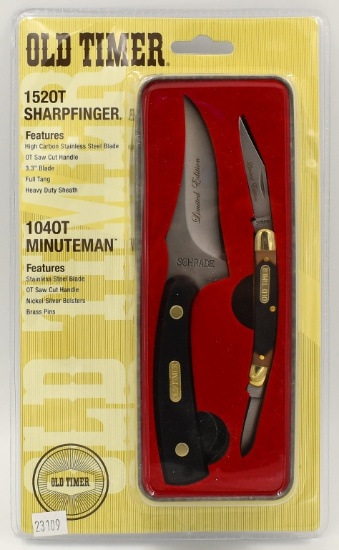 Schrade Old Timer Sharpfinger Minuteman Knife Set