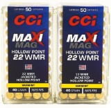 100 Rounds Of CCI Maxi-Mag .22 WMR Ammunition