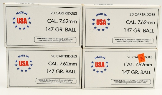 80 Rounds Winchester USA 7.62x51 NATO (.308)