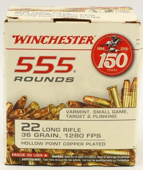 555 Round Brick of Winchester .22 LR Ammunition
